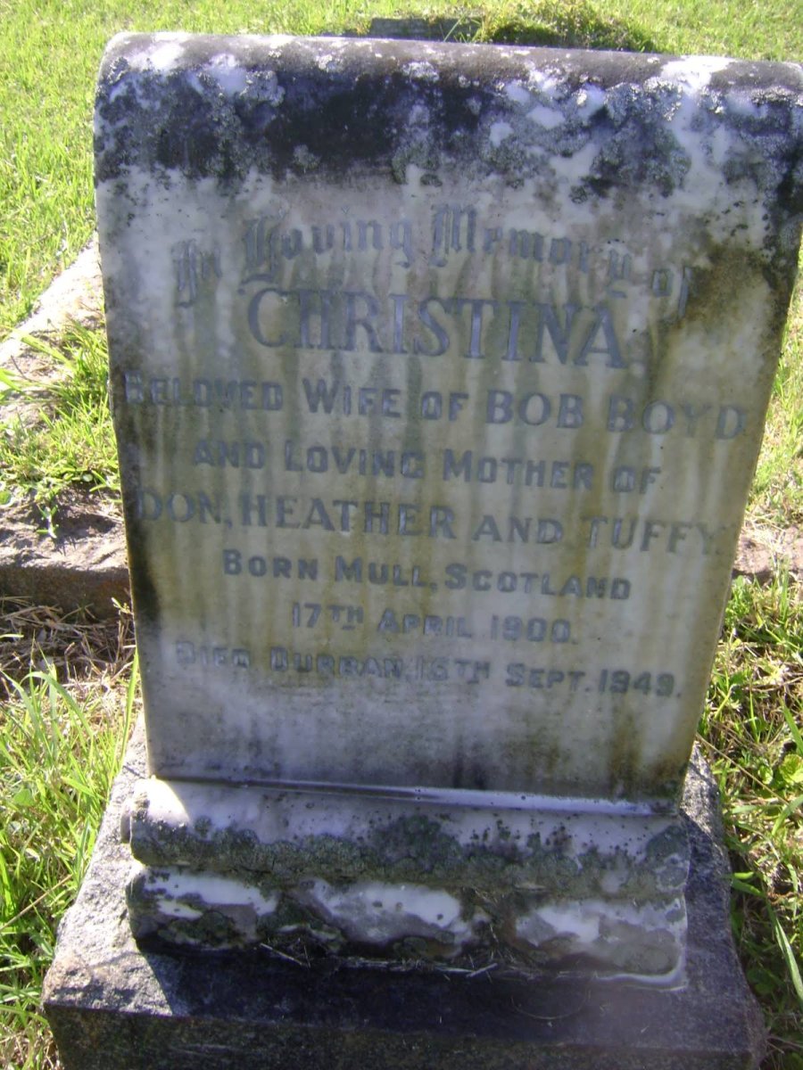 BOYD Christina 1900-1949