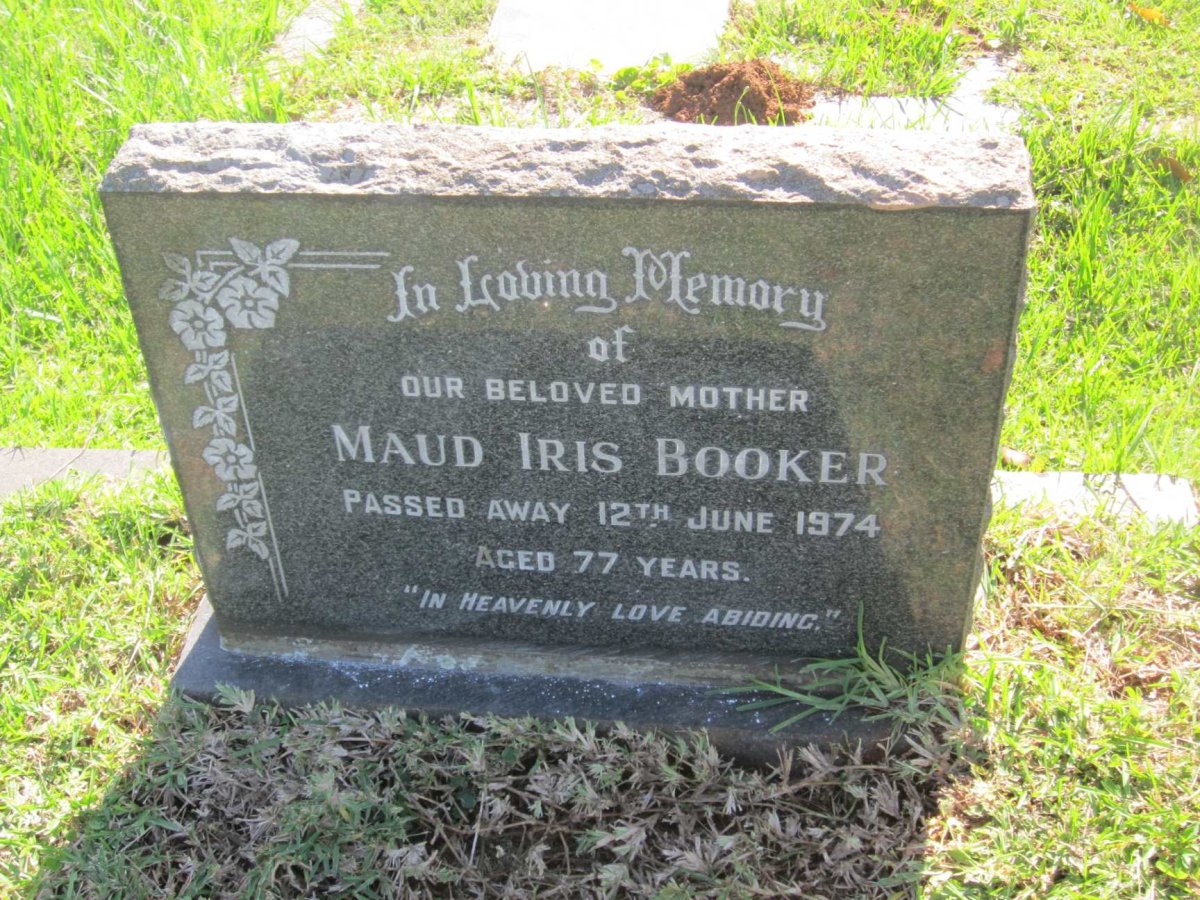 BOOKER Maud Iris -1974