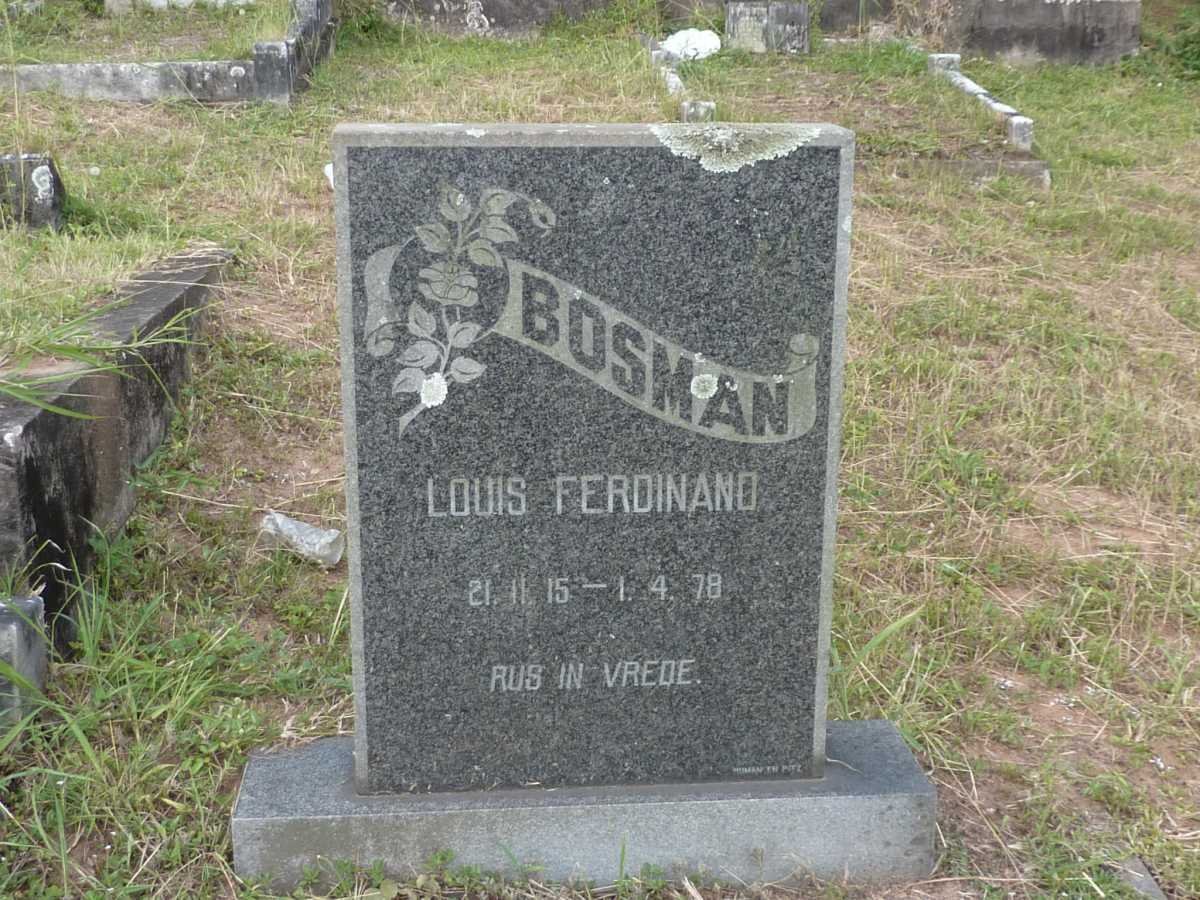BOSMAN Louis Ferdinand 1915-1978