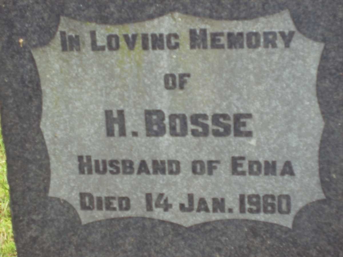 BOSSE H. -1960