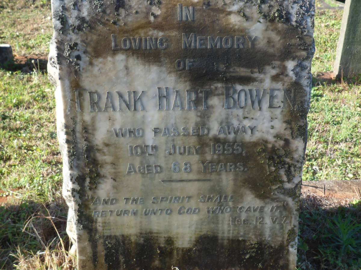BOWEN Frank Hart -1955