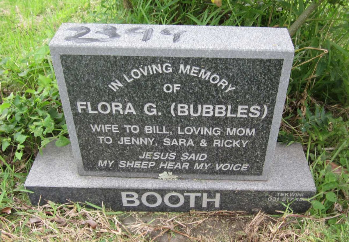 BOOTH Flora G