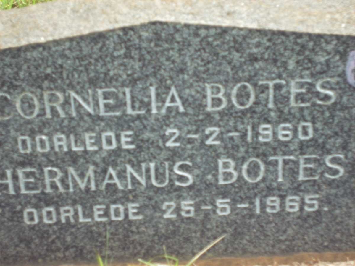 BOTES Hermanus -1965 &amp; Cornelia -1960