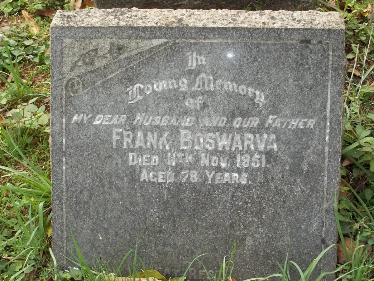 BOSWARVA Frank -1951