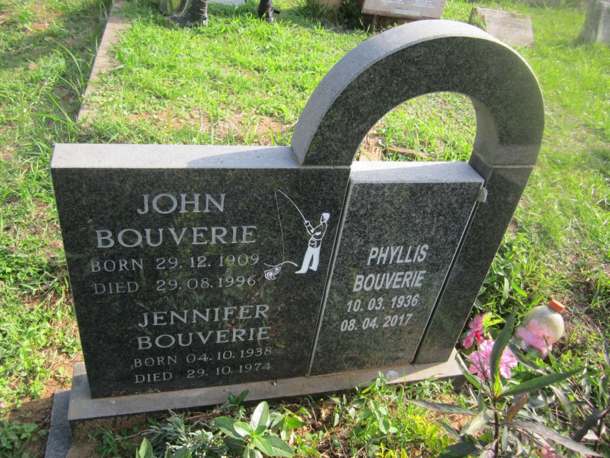 BOUVERIE John 1909-1996 :: BOUVERIE Jennifer 1938-1974 :: BOUVERIE Phyllis 1936-2017