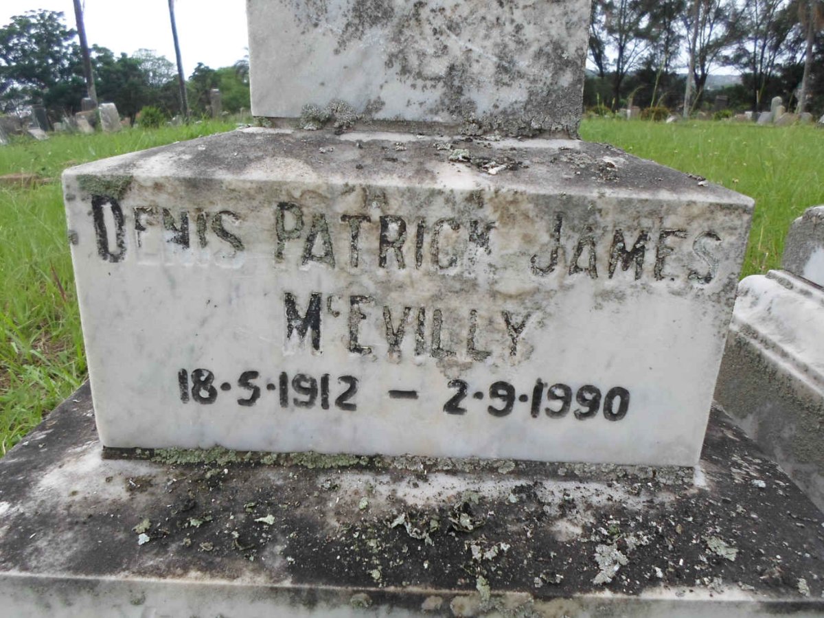 McEVILLY Denis Patrick James 1912-1990