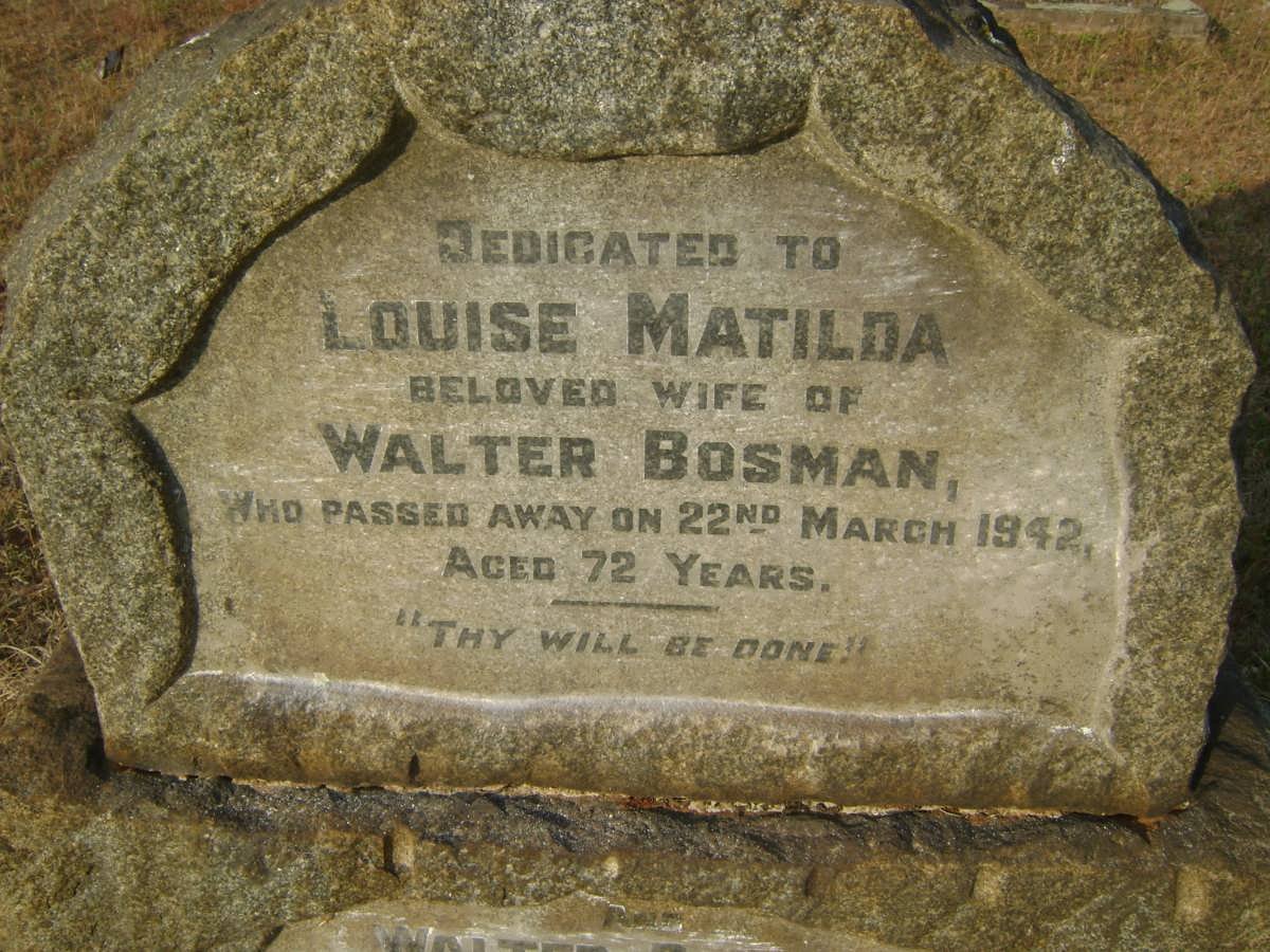 BOSMAN Louise Matilda -1942
