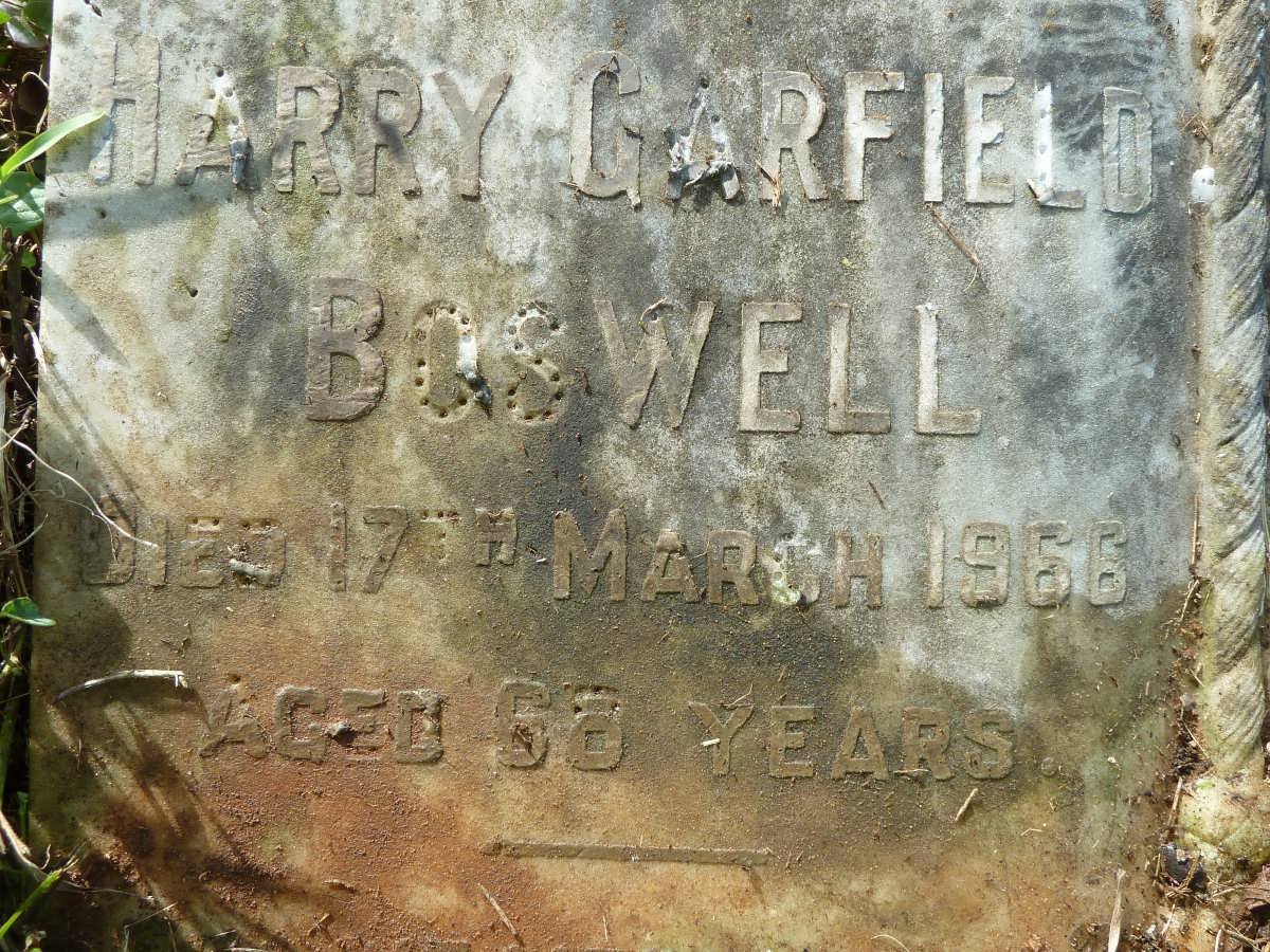 BOSWELL Harry Garfield -1966