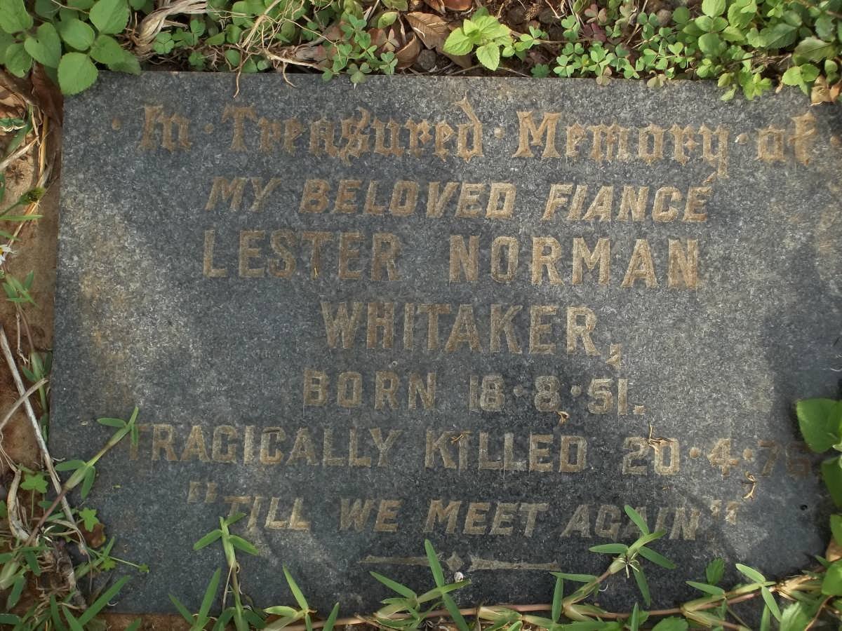 WHITAKER Lester Norman 1951-1976