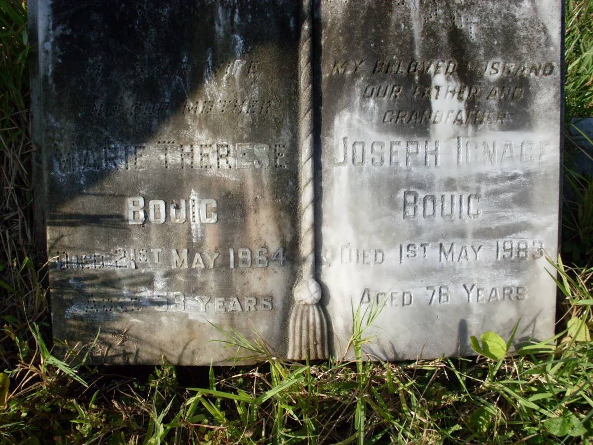 BOUIC Joseph Icnace-1983 &amp; Marie Therese -1964