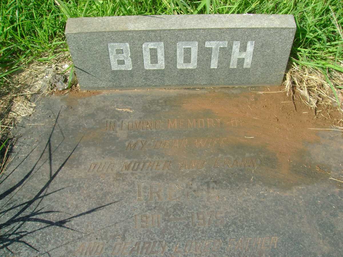 BOOTH Cliff 1912-1979 &amp; Irene 1911-1975