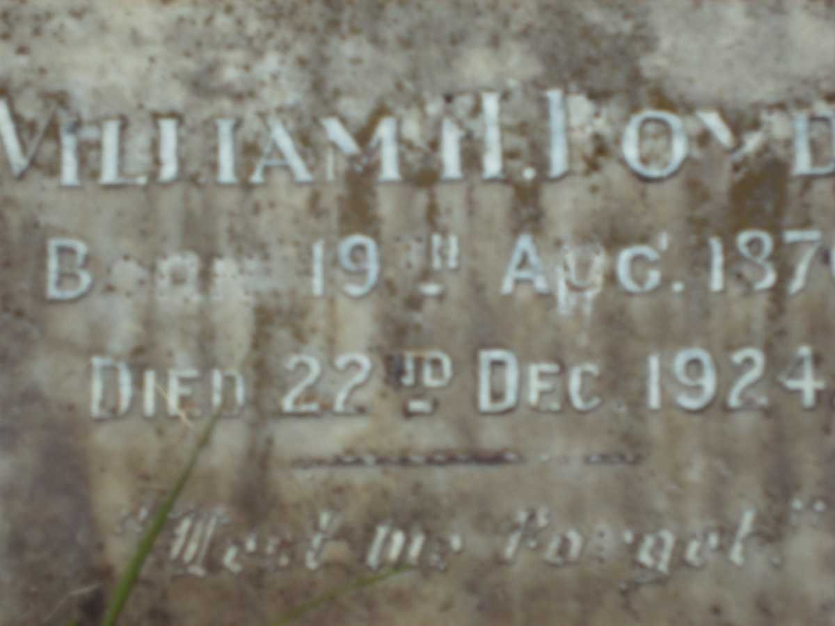BOYDEN William H. 1876-1924