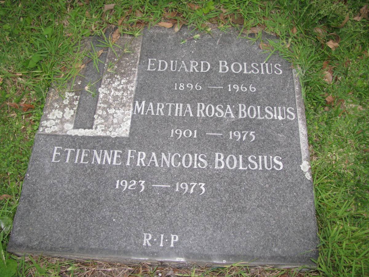 BOLSIUS Eduard 1896-1966 &amp; Martha Rosa 1901-1975 :: BOLSIUS Etienne Francois 1923-1973