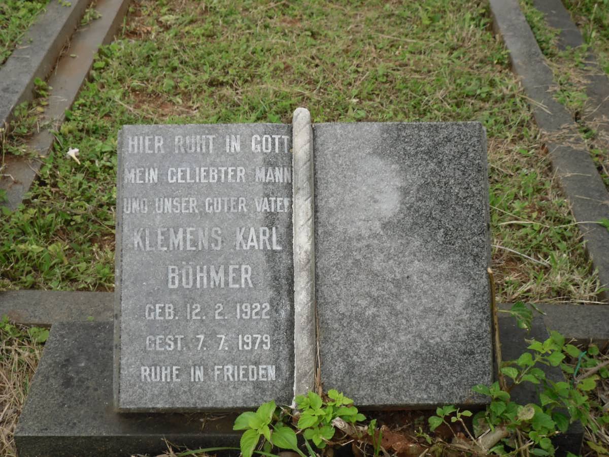 BÖHMER Klemens Karl 1922-1979