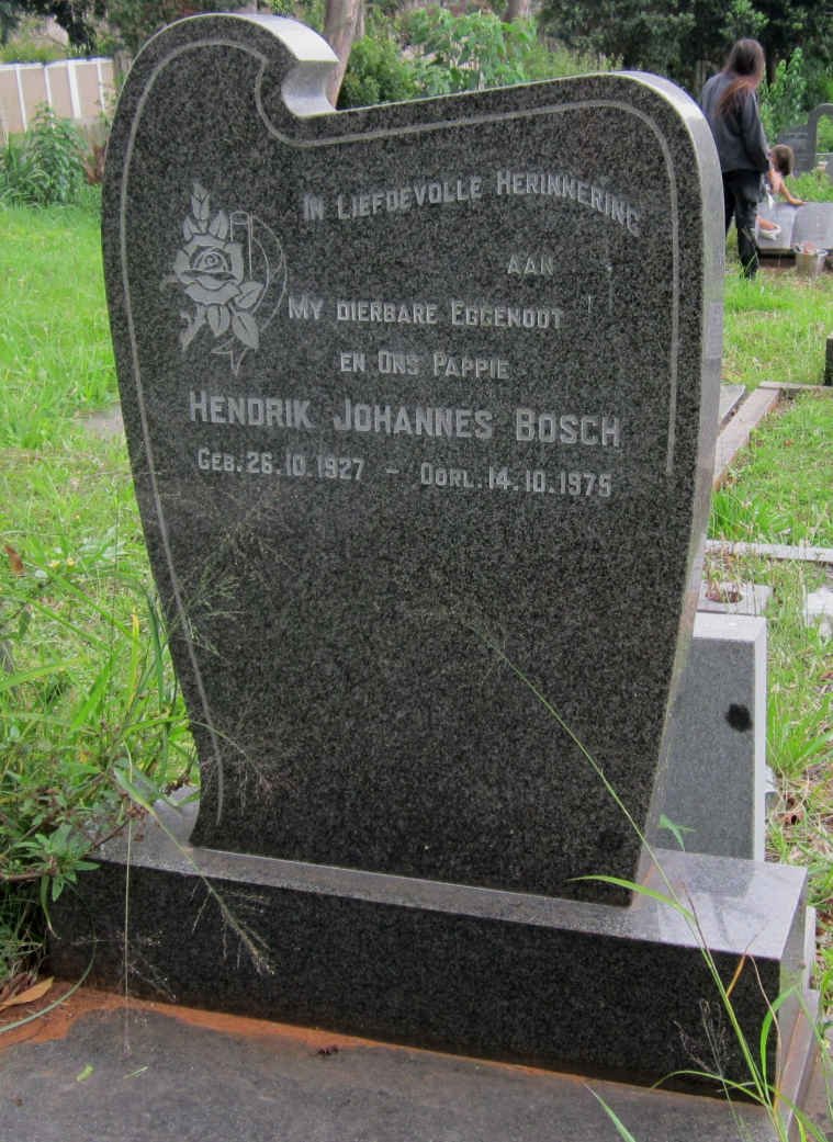 BOSCH Hendrik Johannes 1927-1975