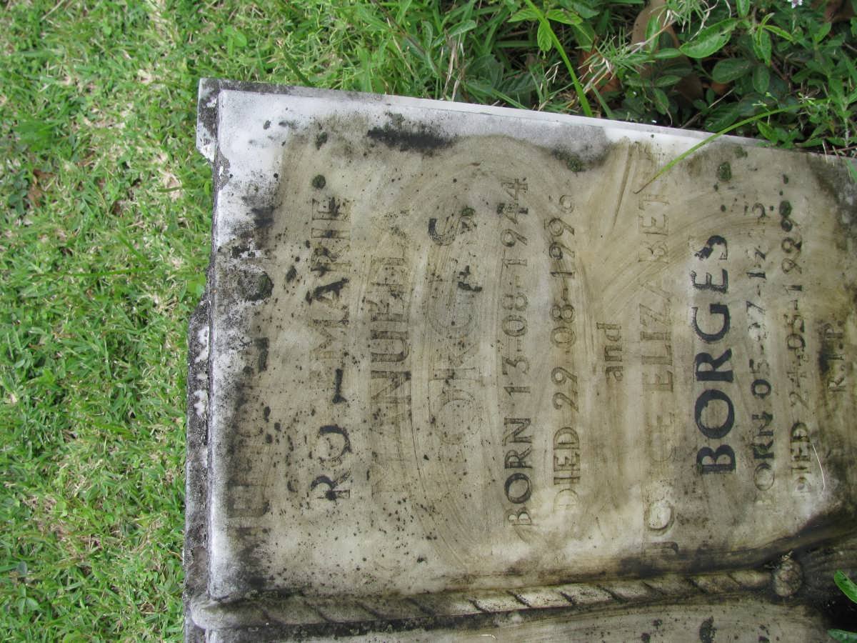 BORGES Rosemarie Manuella 1944-1996 :: BORGES Joyce Elizabeth 19?5-1999