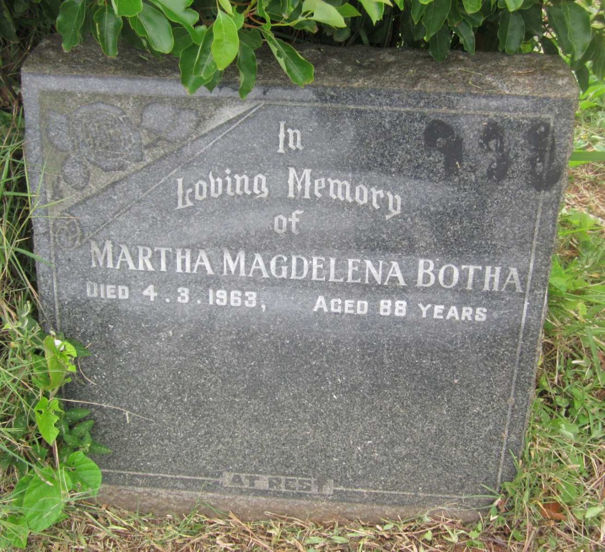 BOTHA Martha Magdelena -1963
