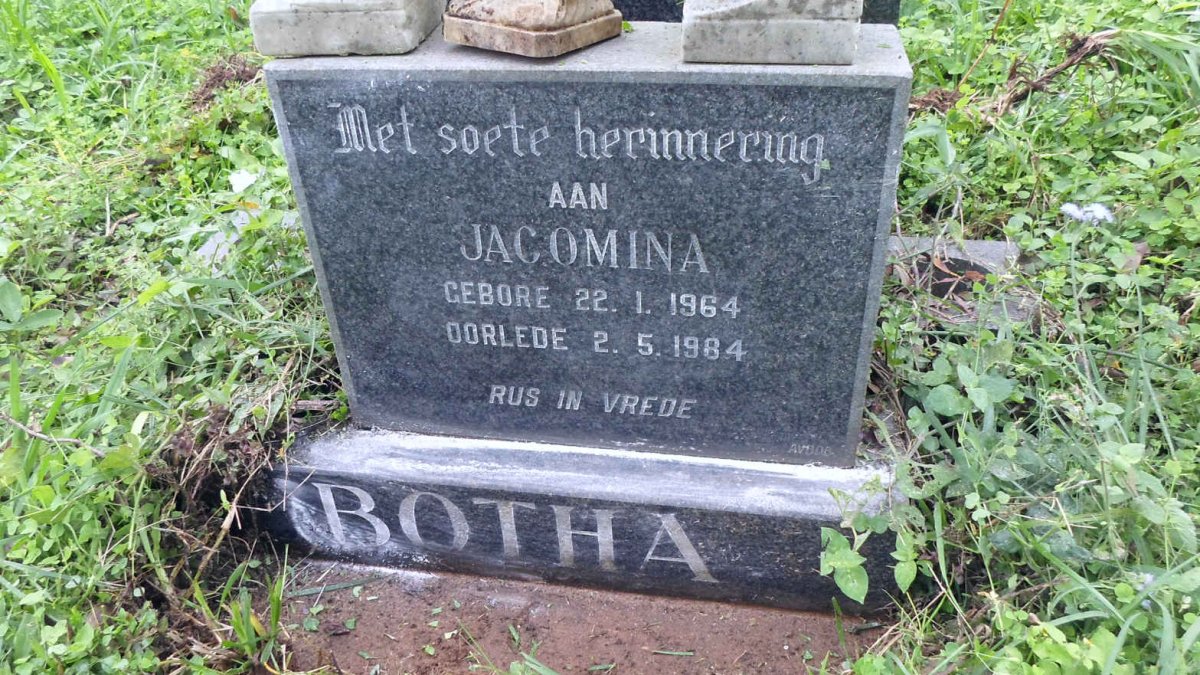 BOTHA Jacomina 1964-1984
