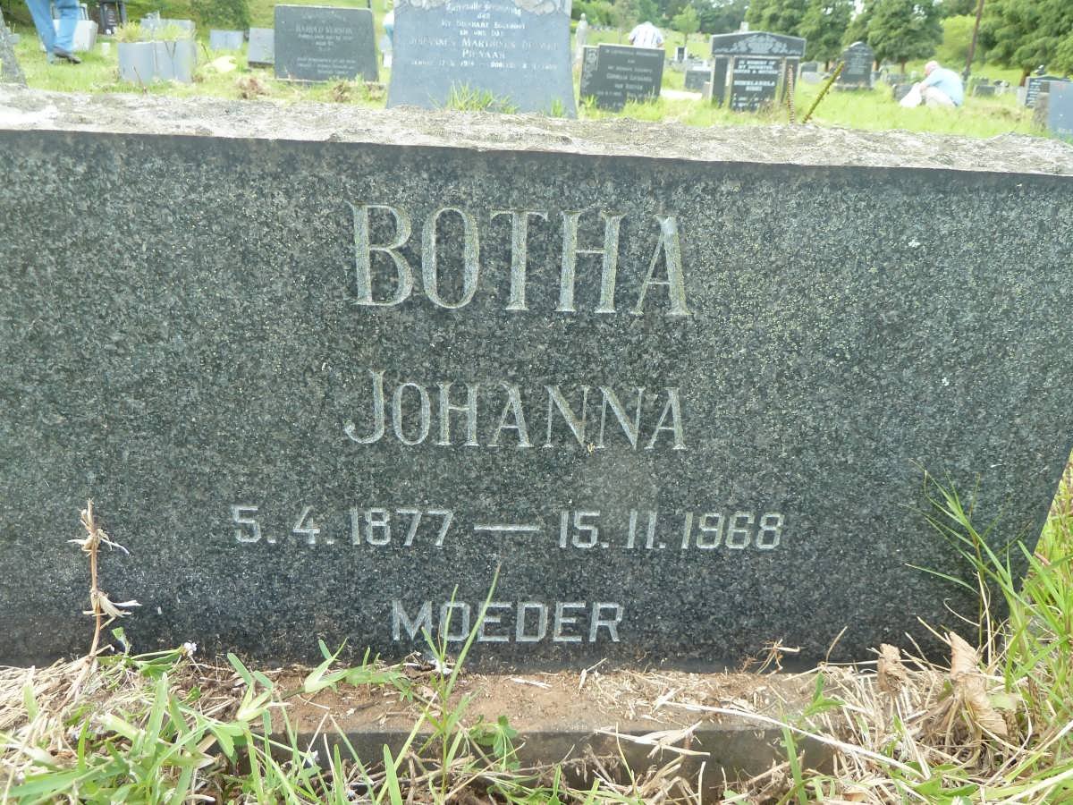 BOTHA Johanna 1877-1968