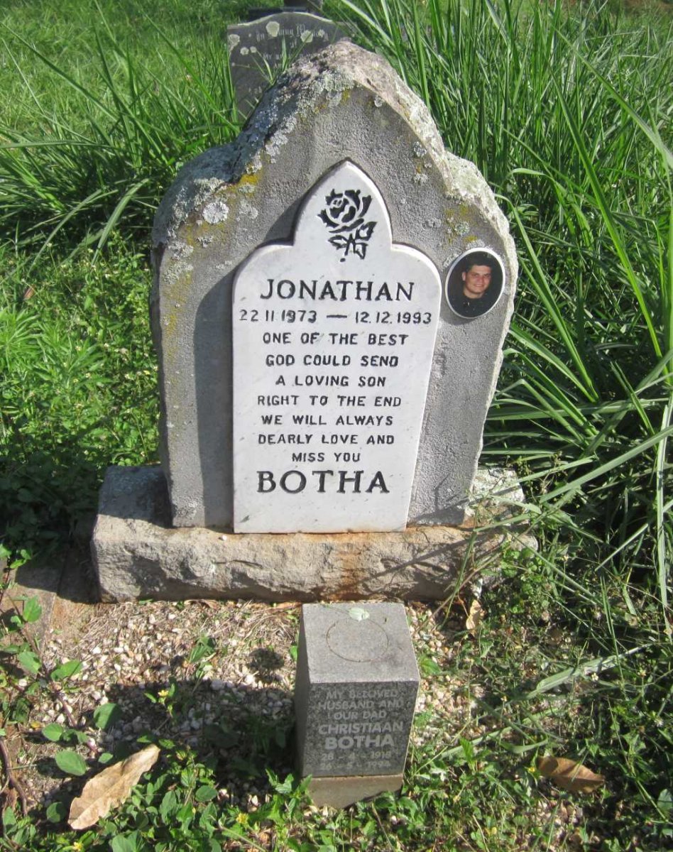BOTHA Christiaan 1918-1994 :: BOTHA Jonathan 1973-1993