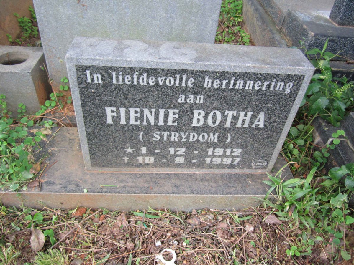 BOTHA Fienie nee STRYDOM 1912-1997