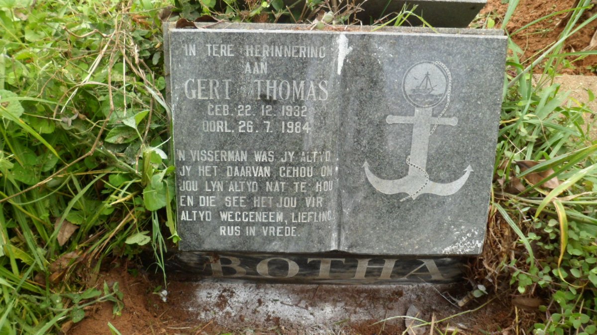 BOTHA Gert Thomas 1932-1984