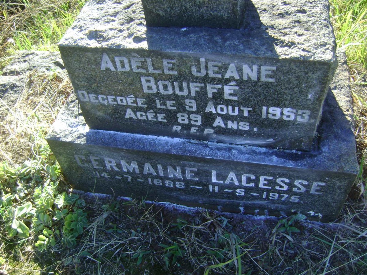 BOUFFE Adele Jeane -1953 :: LAGESSE Germaine 1888-1975