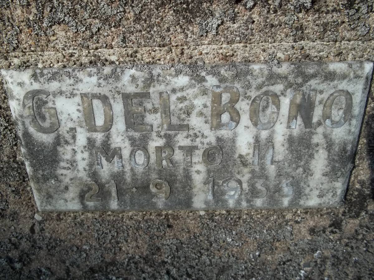 BONO G., del  -1933