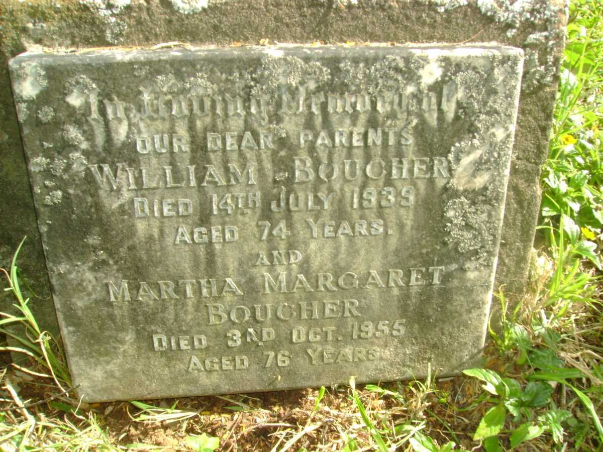 BOUCHER William -1939 &amp; Martha Margaret -1955