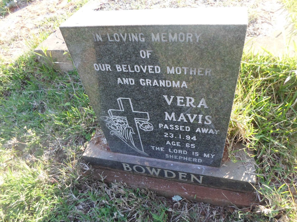 BOWDEN Vera Mavis -1994