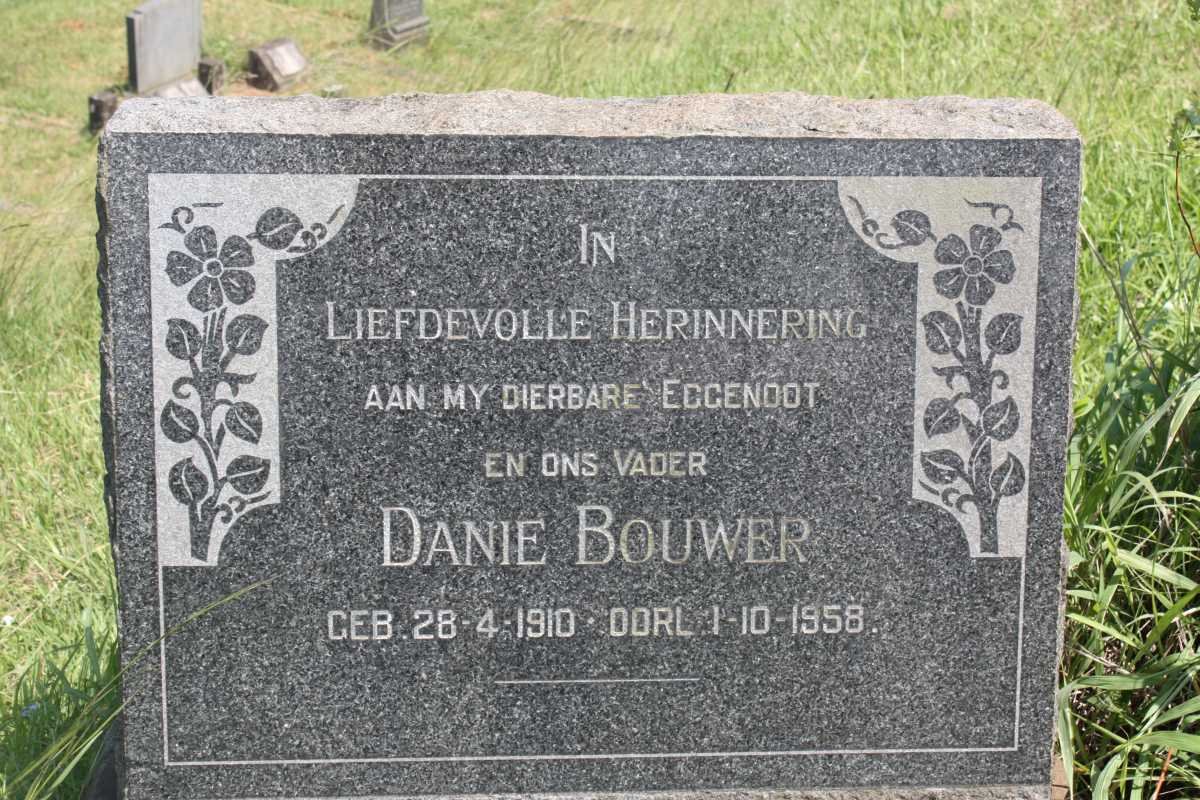 BOUWER Danie 1910-1958