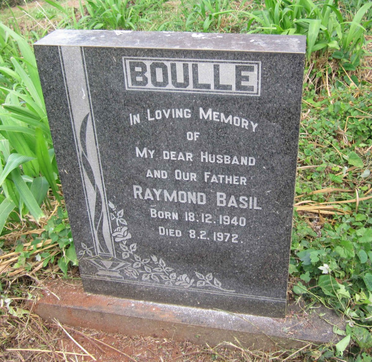 BOULLE Raymond Basil 1940-1972