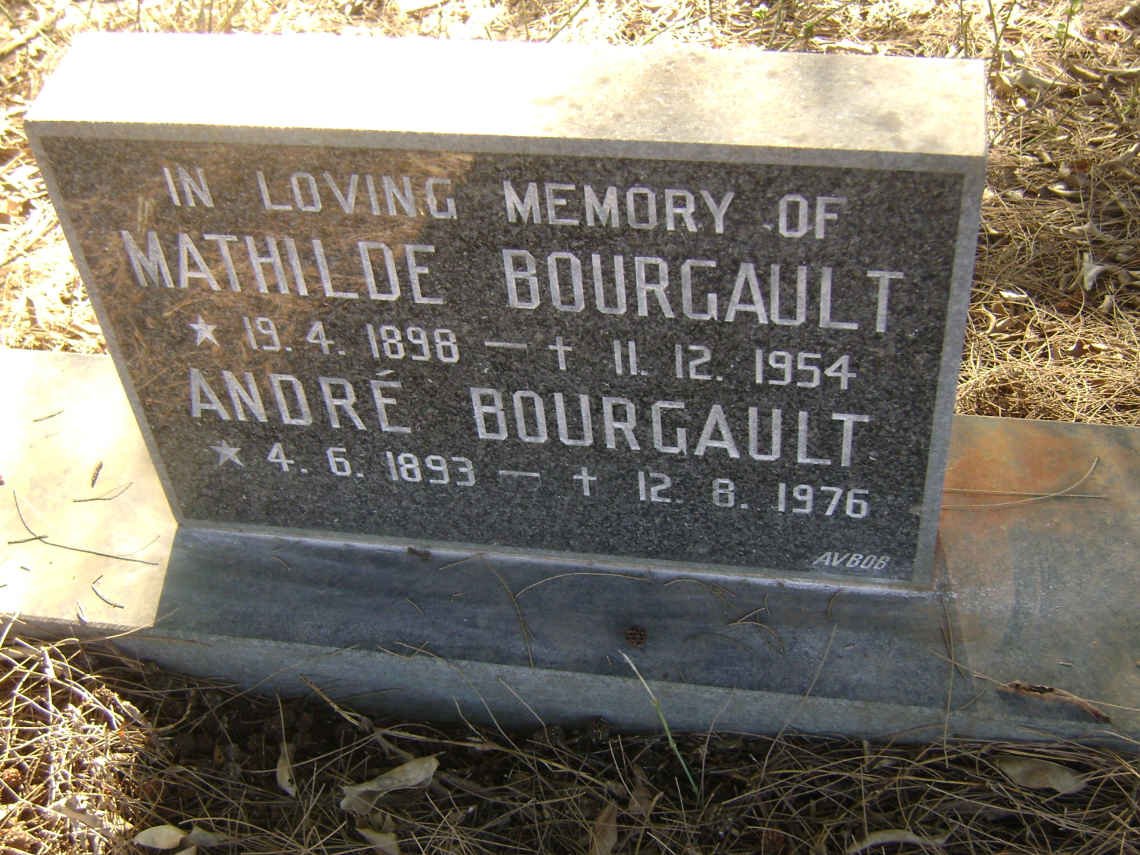 BOURGAULT André 1893-1976 &amp; Mathilde 1898-1954
