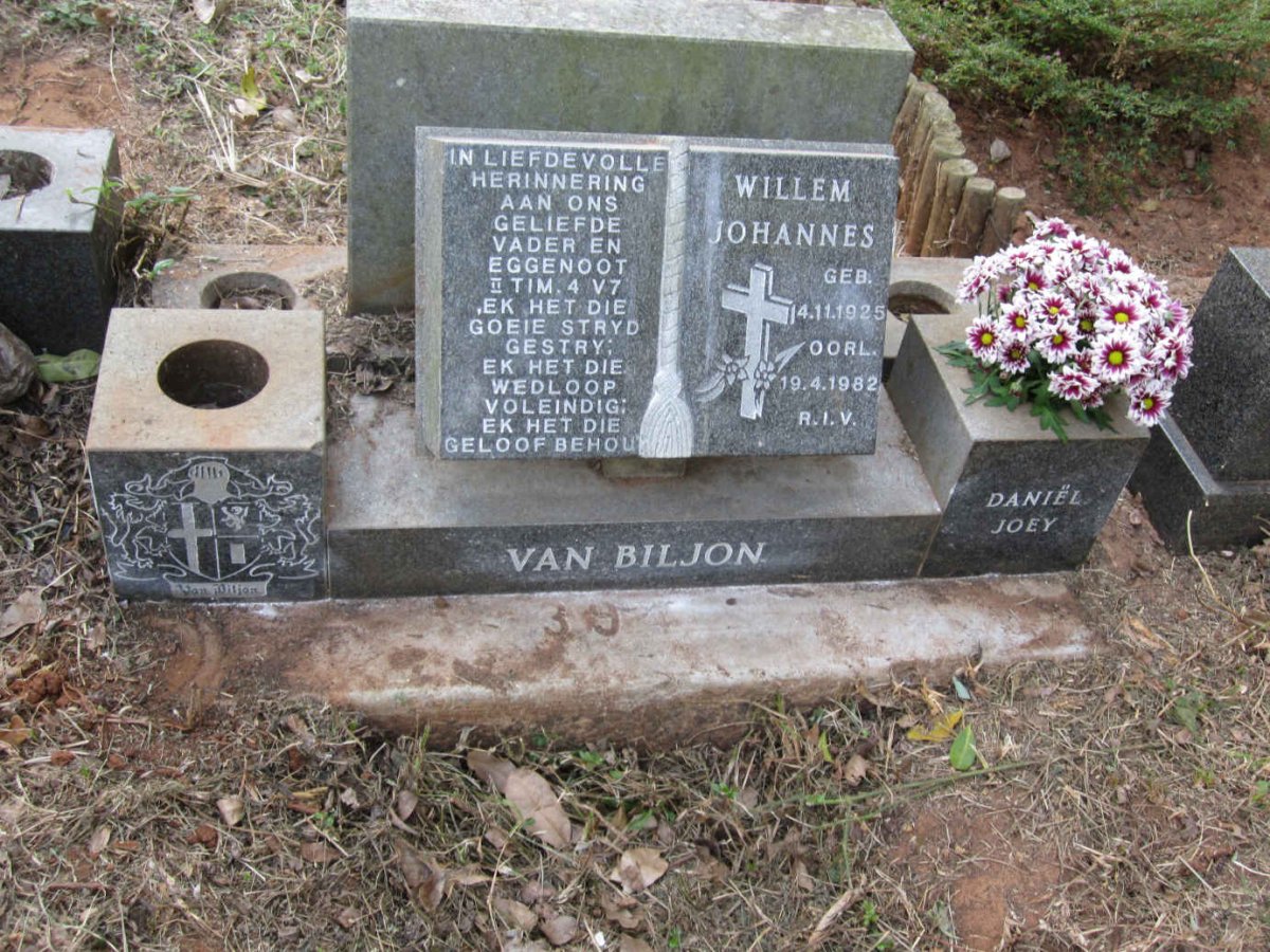 BILJON Willem Johannes, van 1925-1982