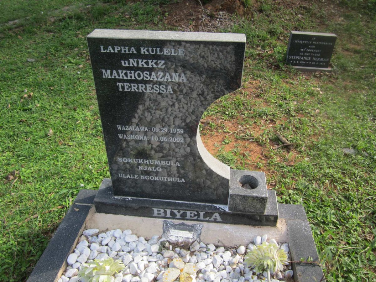 BIYELA Makhosazana Terressa 1959-2002 :: BIYELA Mpilonhle T. 2017-2018