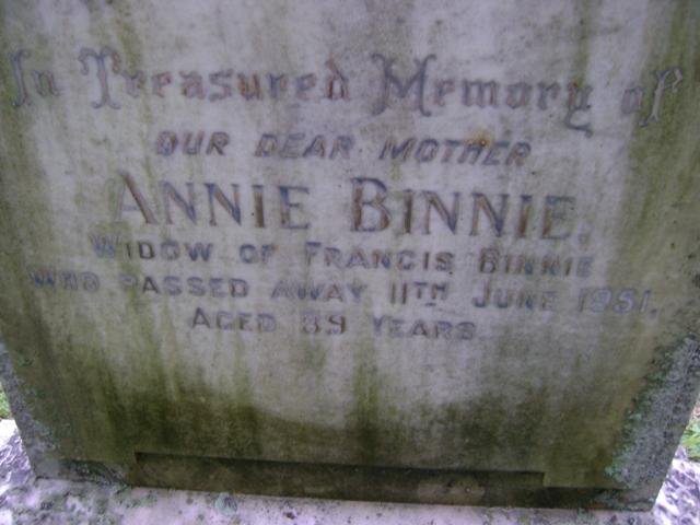 BINNIE Annie -1951