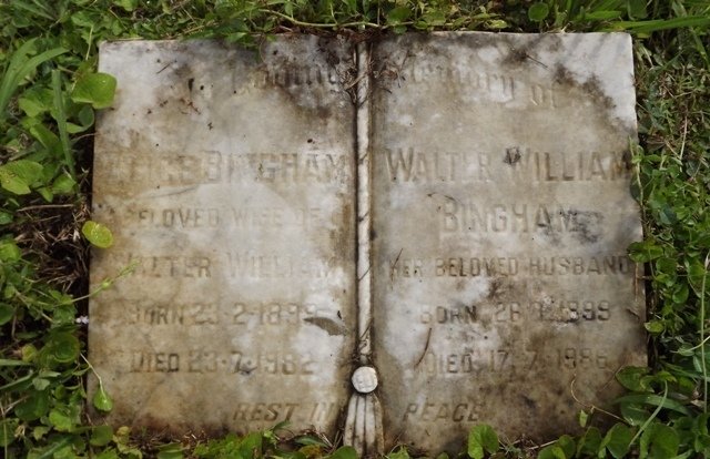 BINGHAM Walter William 1899-1986 &amp; Alice 1899-1982