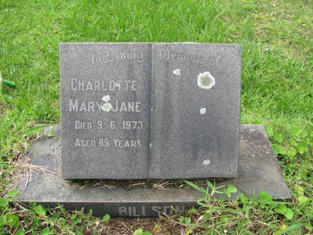 BILLSON Charlotte Mary Jane -1973