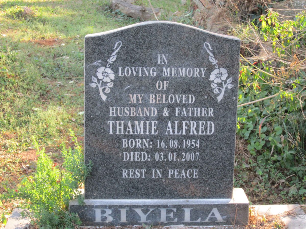 BIYELA Thamie Alfred 1954-2007