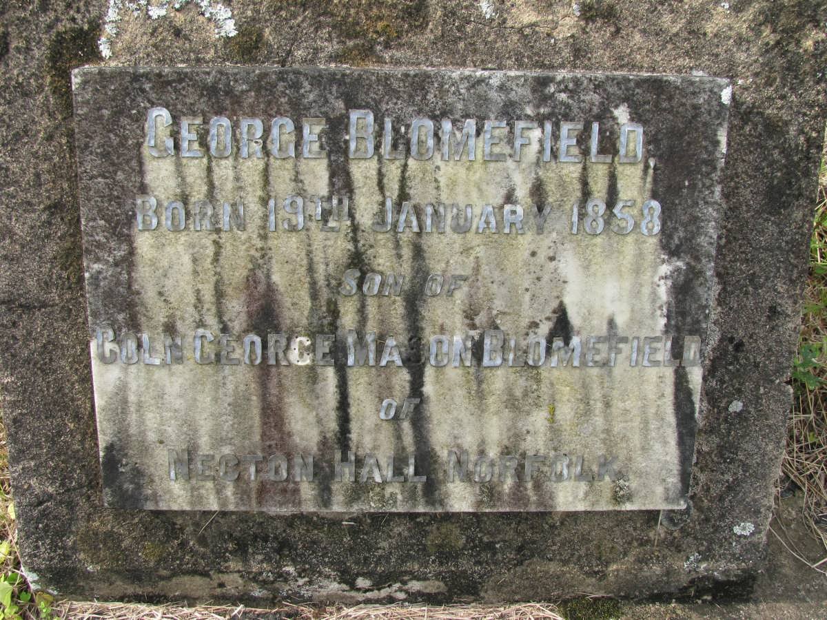 BLOMEFIELD George 1858-1934