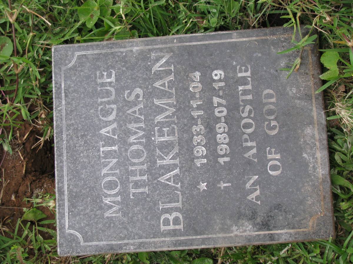 BLAKEMAN Montague Thomas 1933-1989