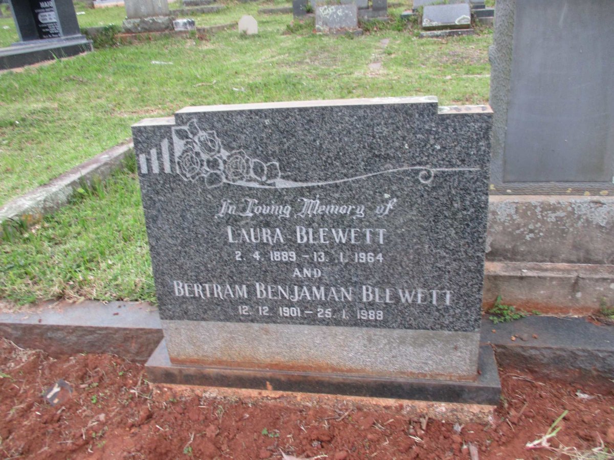 BLEWETT Bertram Benjaman 1901-1988 &amp; Laura 1889-1964