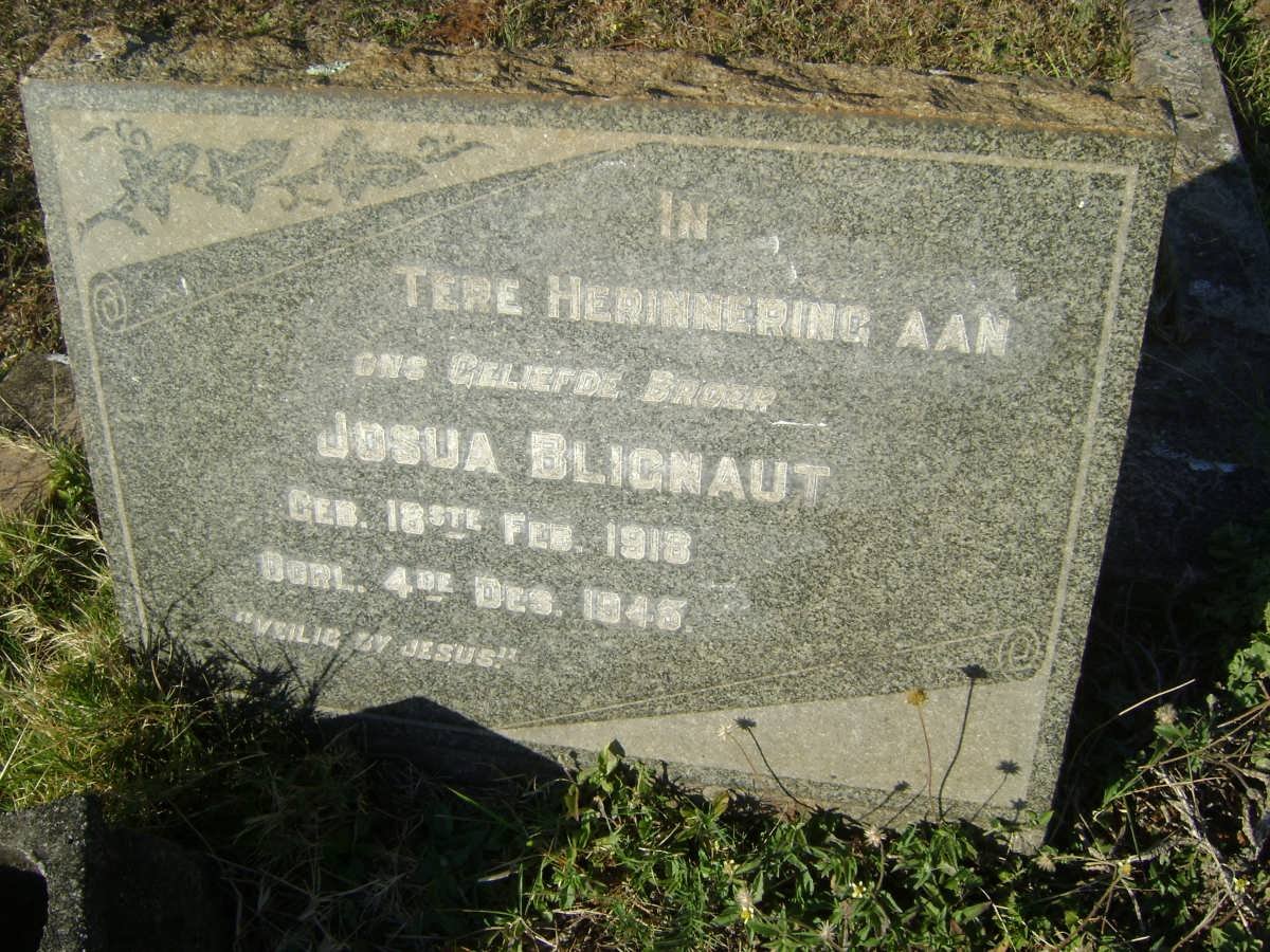 BLIGNAUT Josua 1913-1945
