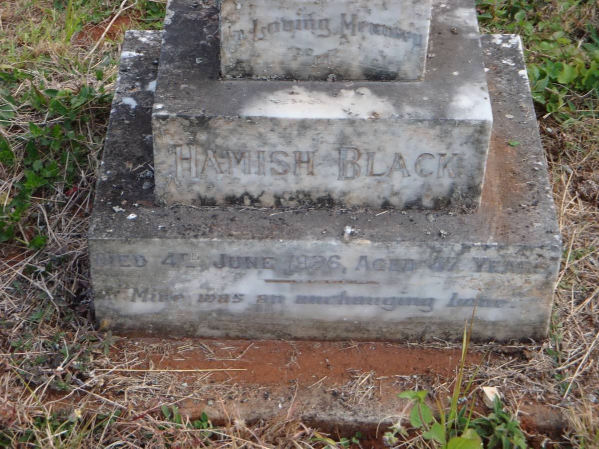 BLACK Hamish  -1926
