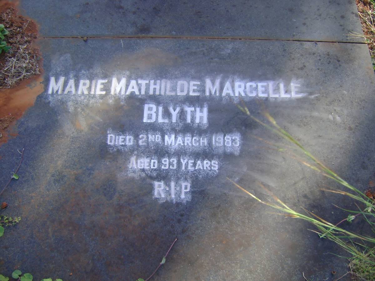 BLYTH Marie Mathilde 1883-1954