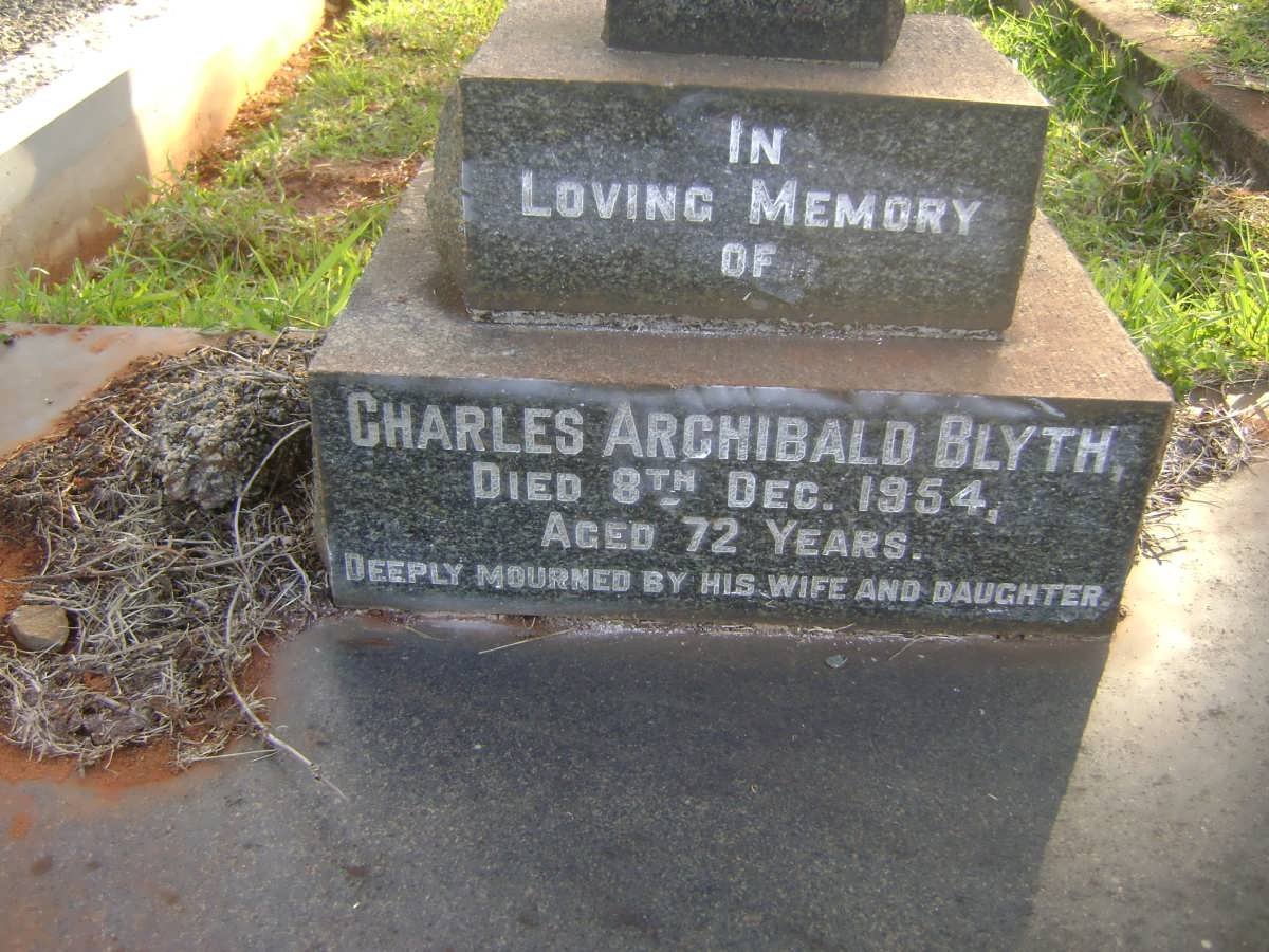 BLYTH Charles Archibald -1954