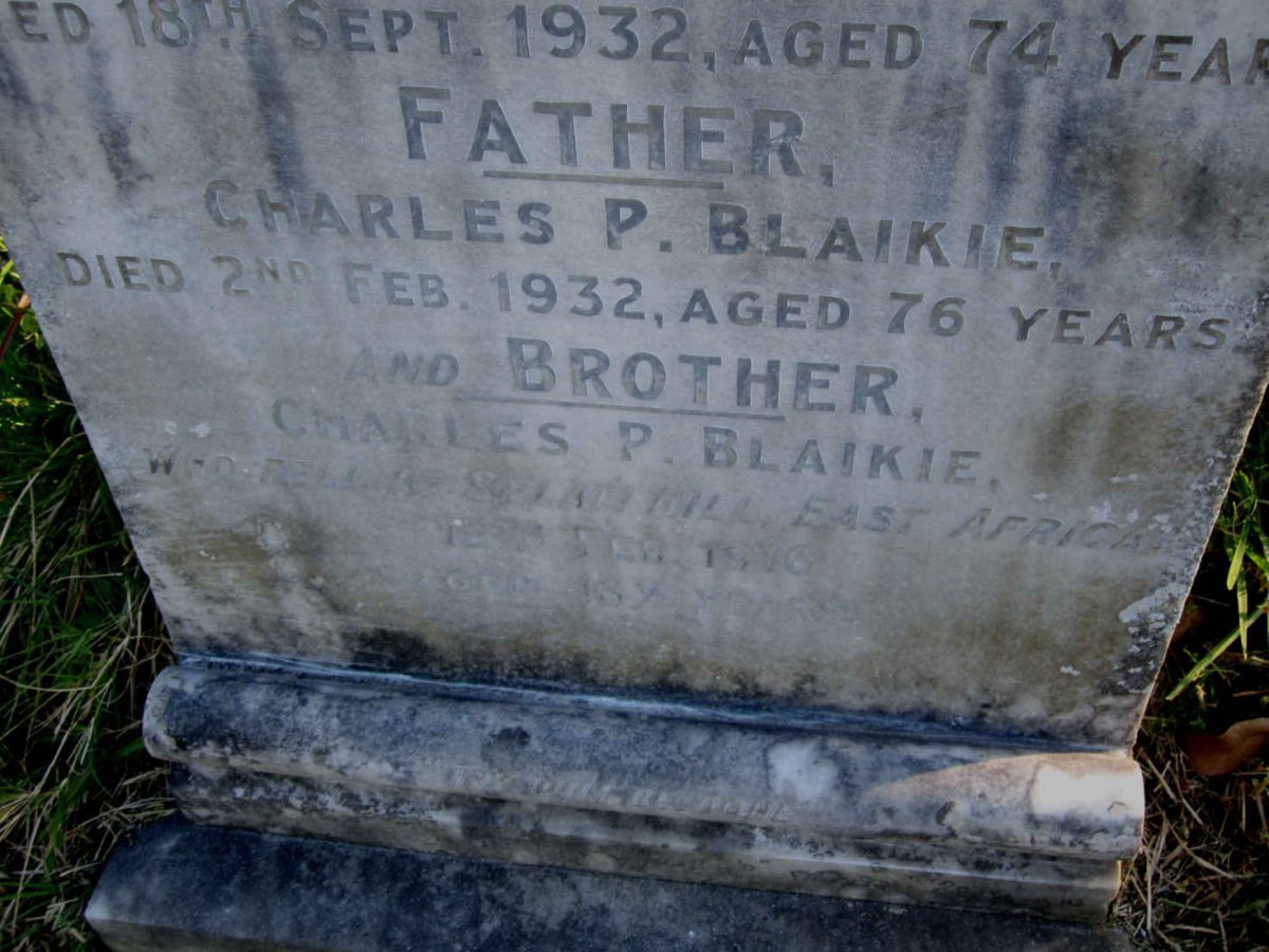 BLAIKIE Charles P. -1932 &amp; Elsie S.F. -1932 :: BLAIKIE Charles P. -1916