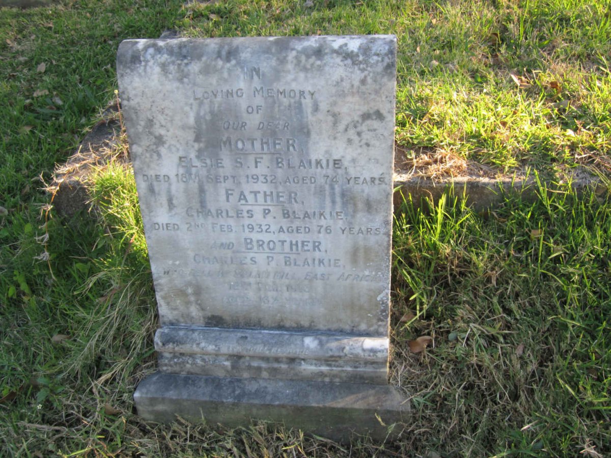 BLAIKIE Charles P. -1932 &amp; Elsie S.F. -1932 :: BLAIKIE Charles P. -1916