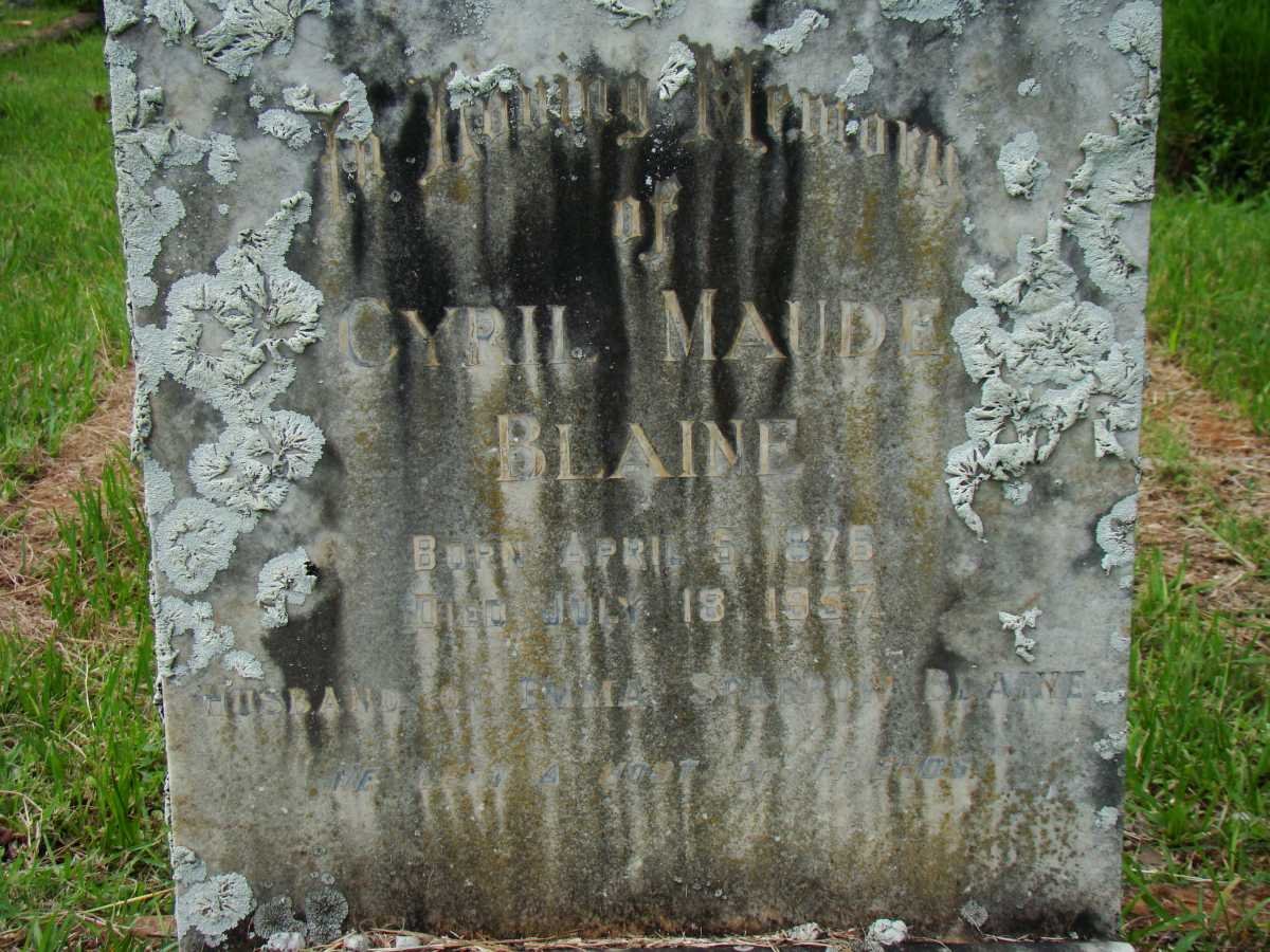 BLAINE Cyril Maude 1876-1957