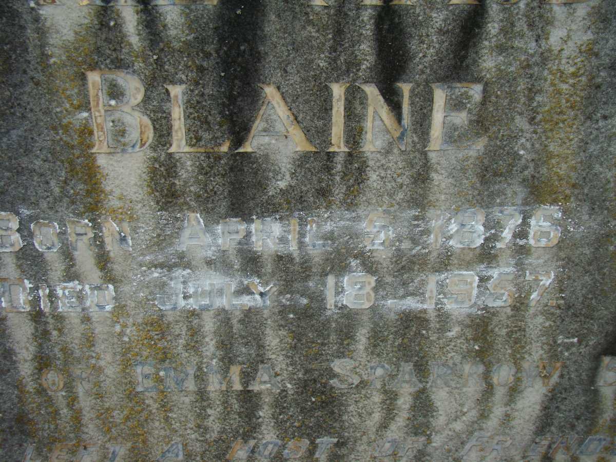 BLAINE  Cyril  Maude 1876-1957